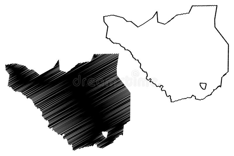 Ararat Province Republic of Armenia, działy administracyjne Armenii, mapa wektorowa ilustracja, szkic bajeczny mapa Ararat royalty ilustracja