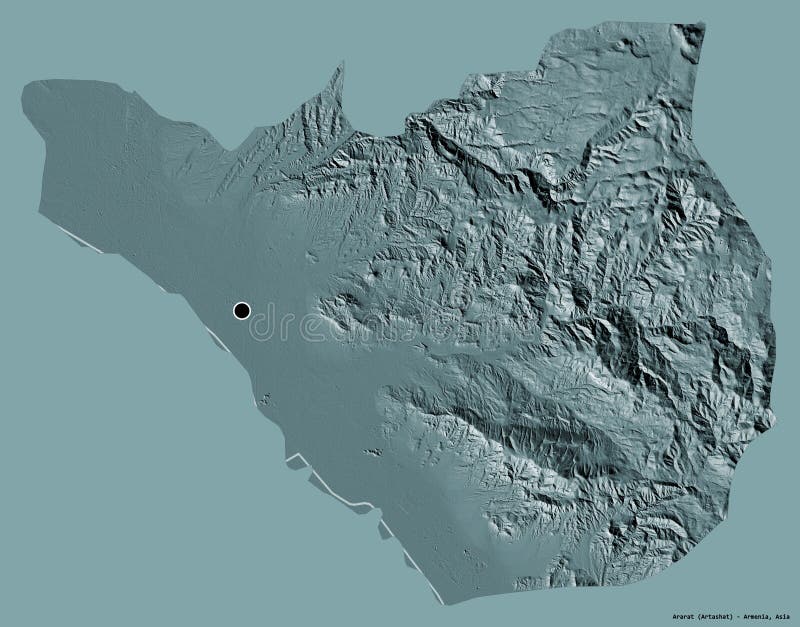 Ararat, prowincja armenia na stałe. administracyjny ilustracji
