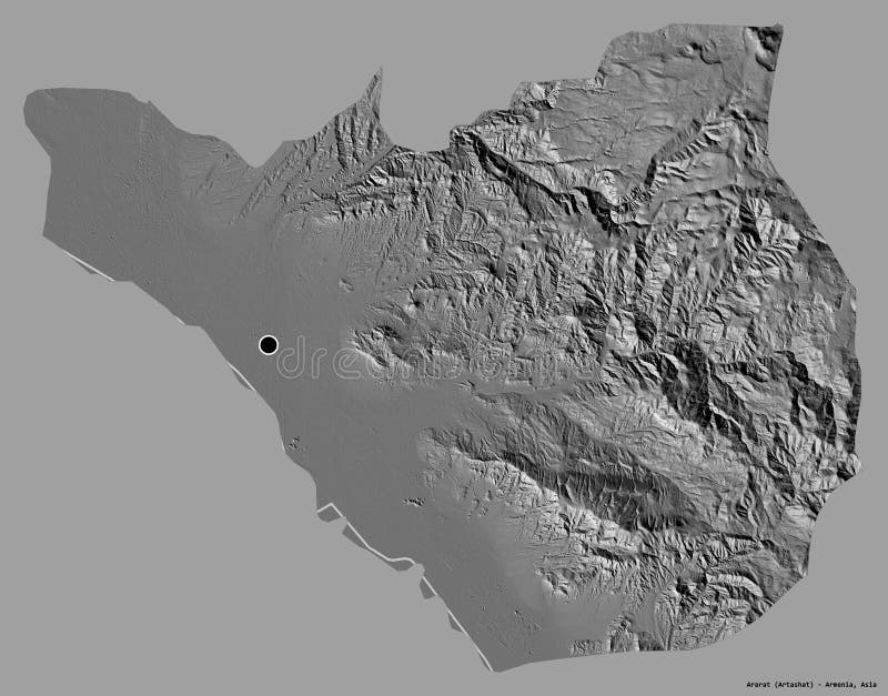 Ararat, prowincja armenia na stałe. dwupoziomowy ilustracja wektor
