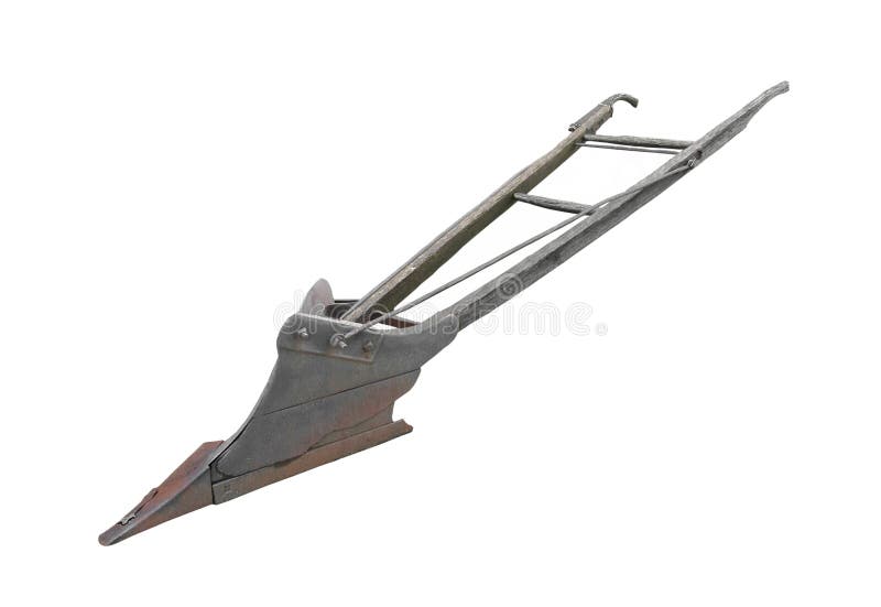 Aratro ambulante della singola lamierina isolato. immagine stock Aratro ambulante della singola lamierina isolato. immagine stock