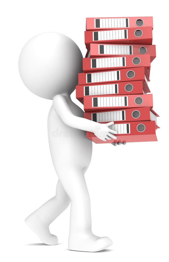 Arbeitsbelastung. stock abbildung. Illustration von leute 25184939