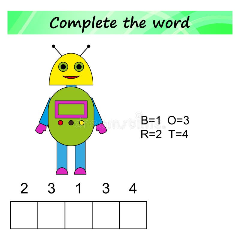 Arbeitsblatt für Kinder Wortpuzzlespiellernspiel für Kinder Legen Sie die Buchstaben in rechte Bestellung lizenzfreie abbildung Arbeitsblatt für Kinder Wortpuzzlespiellernspiel für Kinder Legen Sie die Buchstaben in rechte Bestellung lizenzfreie abbildung