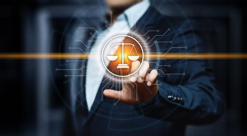 Arbeitsrecht-Rechtsanwalt-Legal Business Internet-Technologie-Konzept