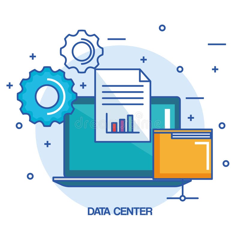 Arbete för information om dokument för mapp för datorhallbärbar datordator royaltyfri illustrationer Arbete för information om dokument för mapp för datorhallbärbar datordator royaltyfri illustrationer