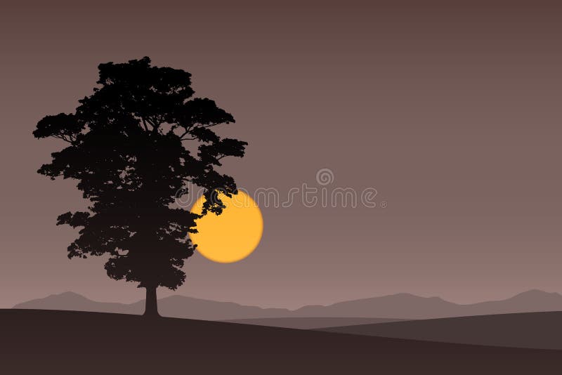 Arbore singuratic royalty free illustration