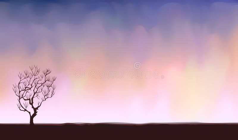 Arbore unic vector illustration
