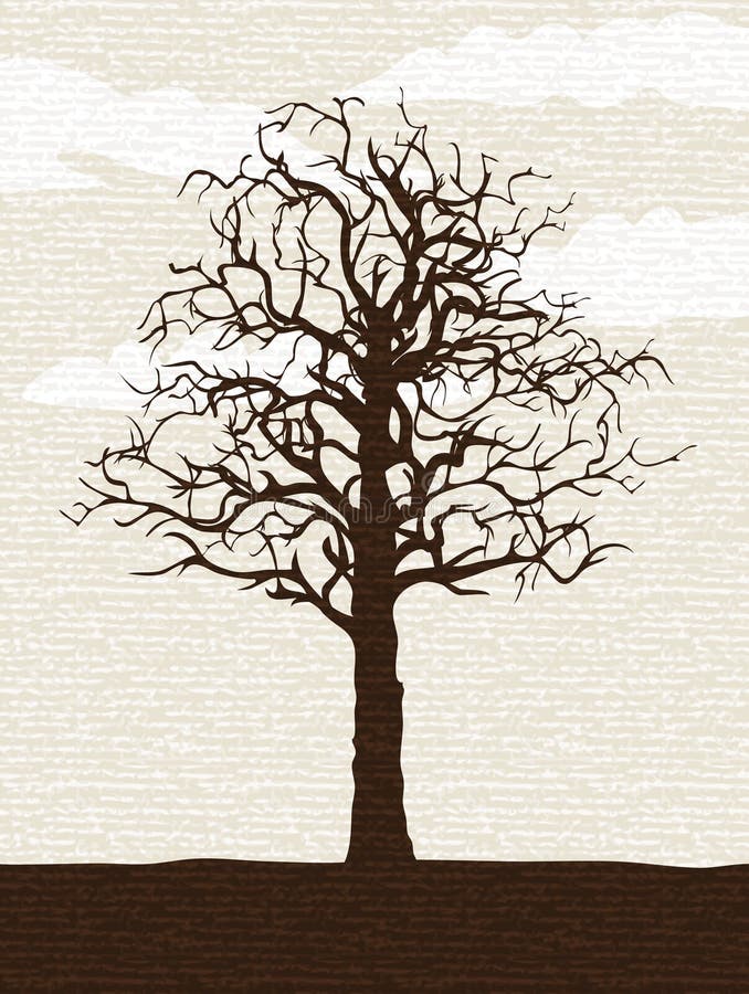 Arbore unic vector illustration