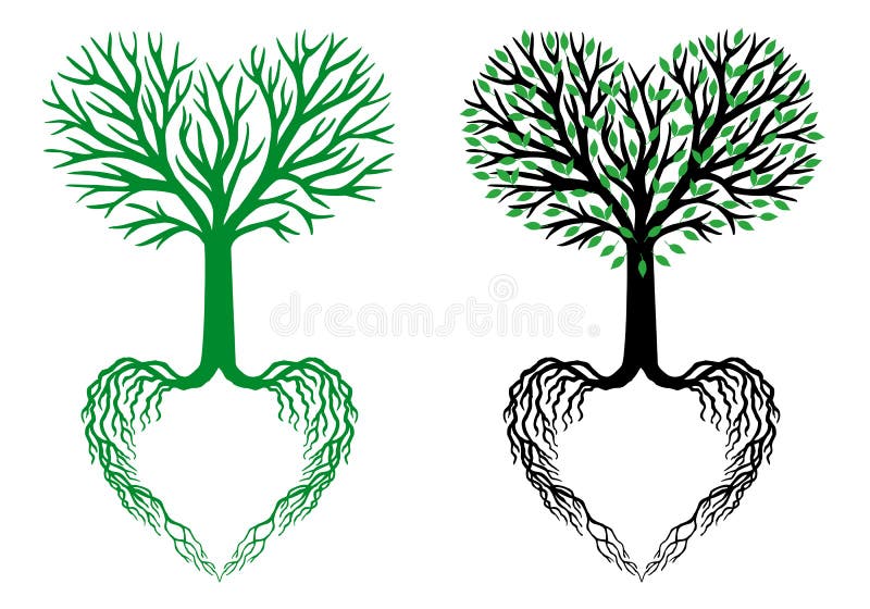 Arbore vectorial al arborelui cardiac al vieții stock illustration