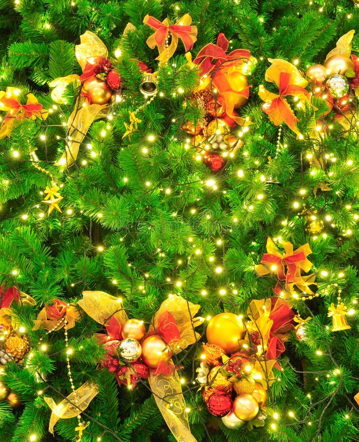Arbre de Noël avec la décoration photographie stock libre de droits Arbre de Noël avec la décoration photographie stock libre de droits