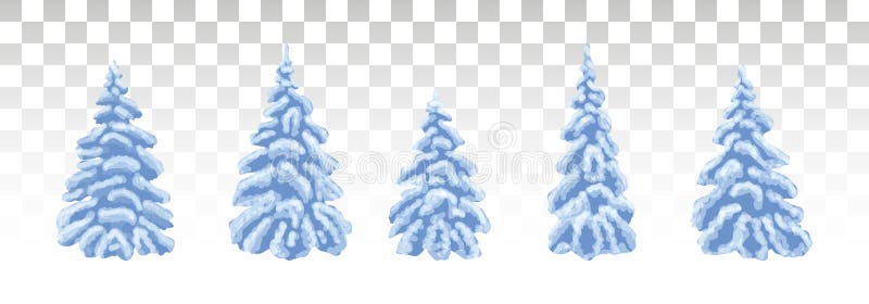 Arbre de Noël bleu dans la neige Nature givrée d'hiver Un ensemble de illustration de vecteur Arbre de Noël bleu dans la neige Nature givrée d'hiver Un ensemble de illustration de vecteur