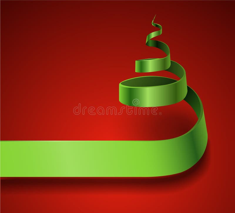 Arbre de Noël de bande de vecteur illustration libre de droits Arbre de Noël de bande de vecteur illustration libre de droits