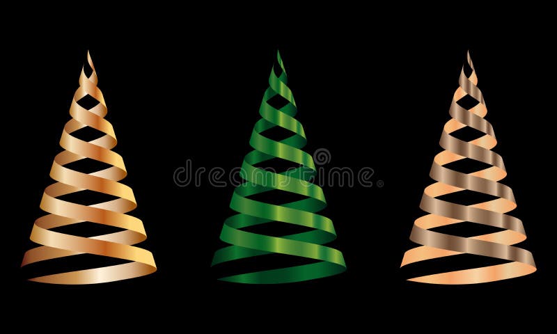 Arbre de Noël du ruban illustration libre de droits Arbre de Noël du ruban illustration libre de droits