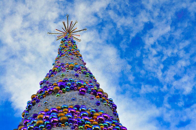 Arbre de Noël à Wroclaw 2017 image libre de droits Arbre de Noël à Wroclaw 2017 image libre de droits