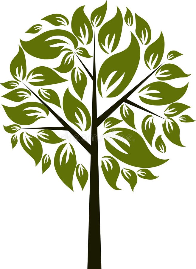 Arbre décoratif illustration stock