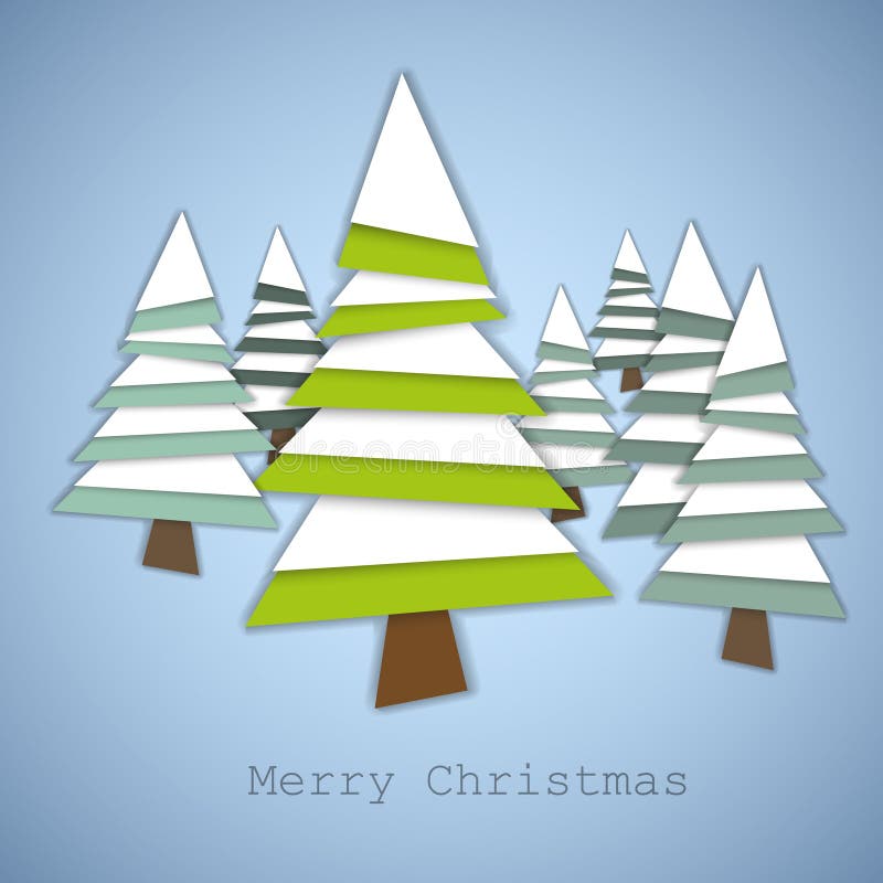 Arbres de Noël simples illustration stock Arbres de Noël simples illustration stock
