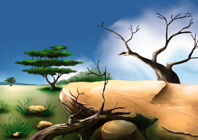 Arbusto africano libre illustration Arbusto africano libre illustration