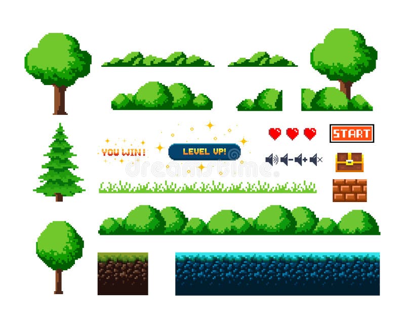 Pixel Sprite Ilustrações, Vetores E Clipart De Stock – (1,485