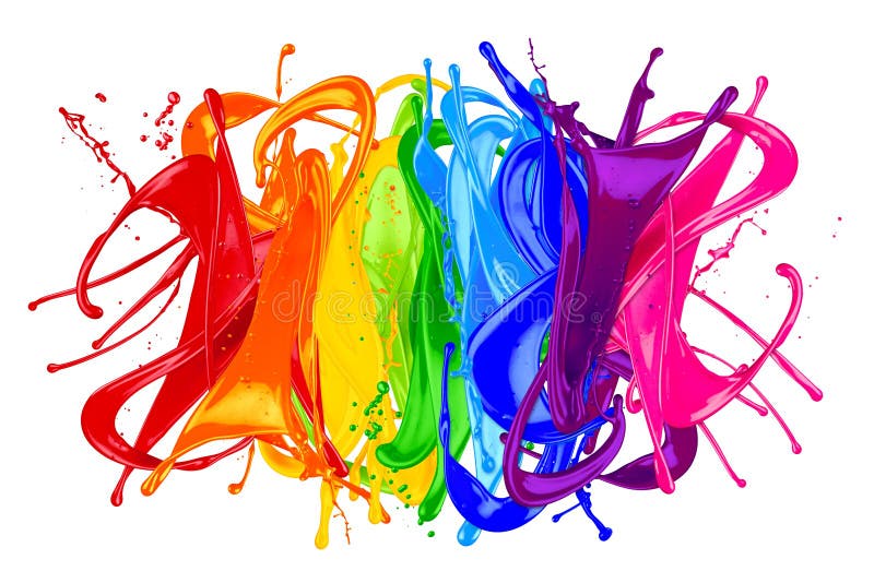 Arc-en-ciel abstrait d'éclaboussure de couleur illustration libre de droits Arc-en-ciel abstrait d'éclaboussure de couleur illustration libre de droits