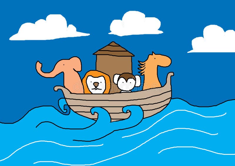 Arca de Noah ilustração royalty free Arca de Noah ilustração royalty free
