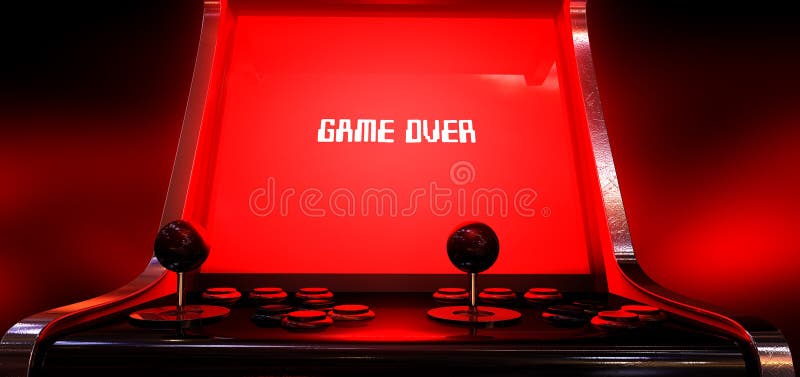 Arcade Game Game Over stock photography Arcade Game Game Over stock photography
