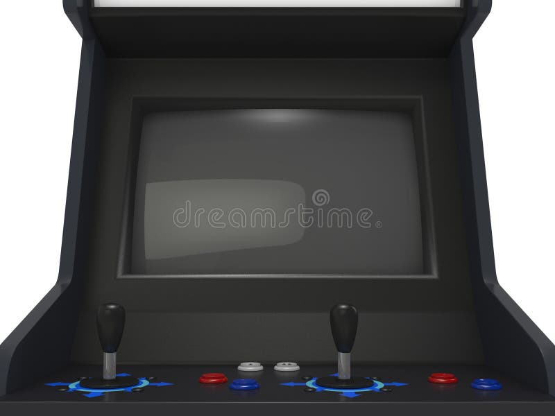 Coind operated arcade machine screen
