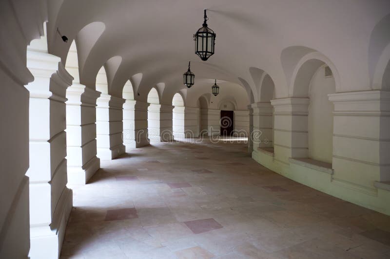 Arcades in Lazienki amphitheater, Warsaw, Poland