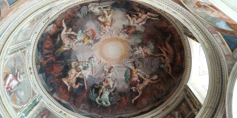 Dome at the Vatican MuseumnSeven Archangels | Vatican Ceiling - The 7 Archangels Photo - Vatican City. Dome at the Vatican MuseumnSeven Archangels | Vatican Ceiling - The 7 Archangels Photo - Vatican City