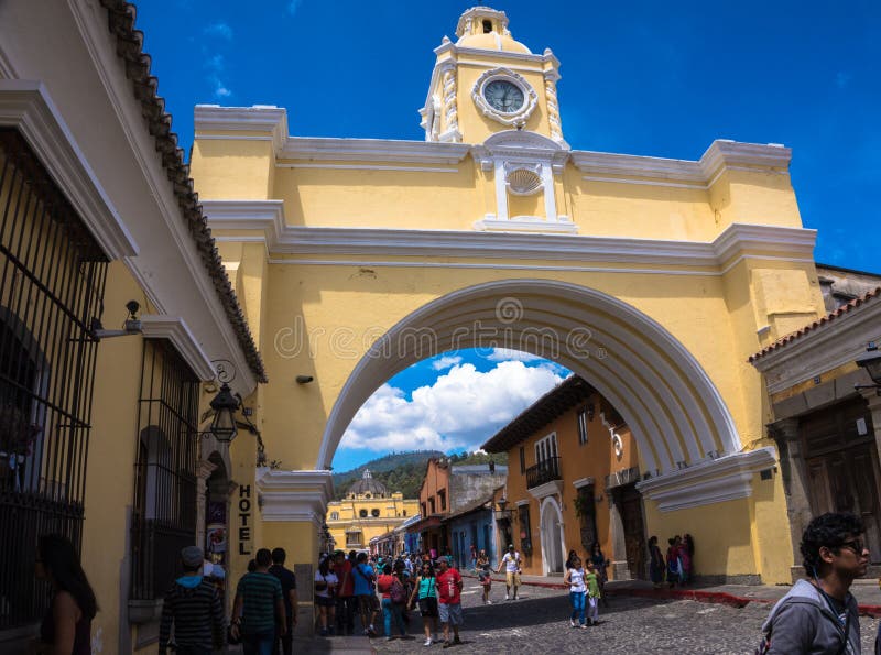 Arch, famous landmark, Antigua, Guatemala