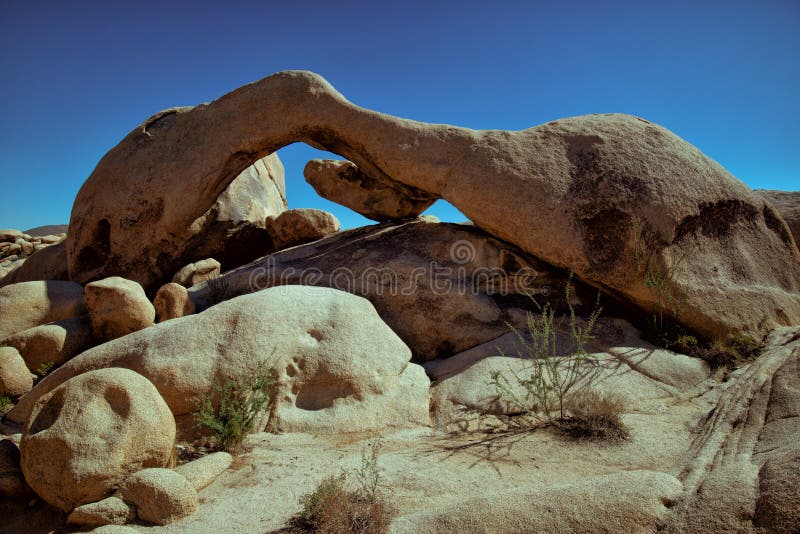 Arch rock at Joshua Tree National Park royalty free stock photography Arch rock at Joshua Tree National Park royalty free stock photography