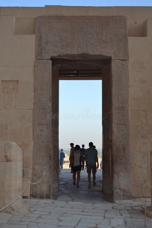 The Arch in the Temple of Nefertari. Egypt. Editorial Stock Photo ...