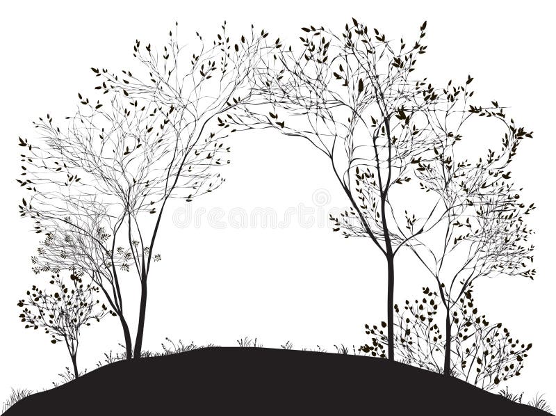 Arch of tree stock illustration