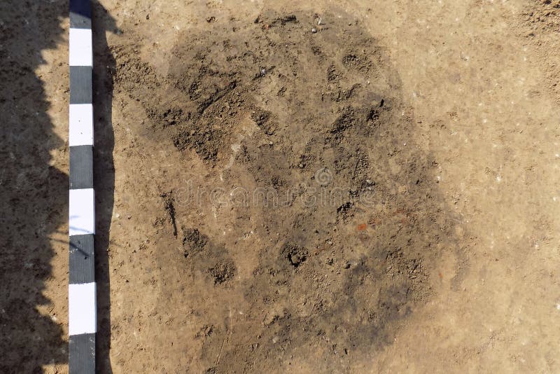Archaelogical-Stelle in der Grundmarkierung des vorhandenen Grabs oder des etwas einiger Entdeckungen ähnliches Wirkliche Aushöh stockbilder Archaelogical-Stelle in der Grundmarkierung des vorhandenen Grabs oder des etwas einiger Entdeckungen ähnliches Wirkliche Aushöh stockbilder