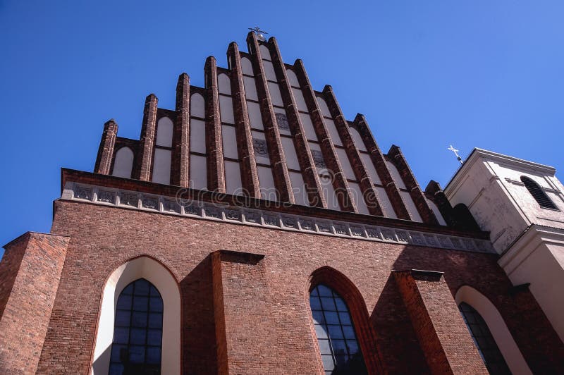 Archcathedral em Varsóvia fotografia de stock Archcathedral em Varsóvia fotografia de stock