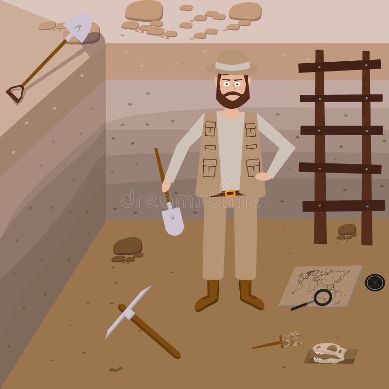 Archeology vector illustrations. royalty free illustration Archeology vector illustrations. royalty free illustration