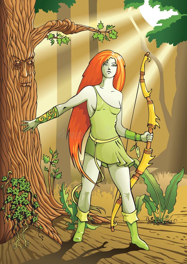 Archer de femelle d'elfe