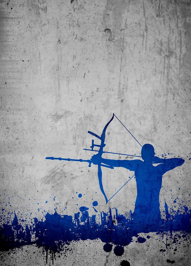 Archery background stock illustration. Illustration of instruction