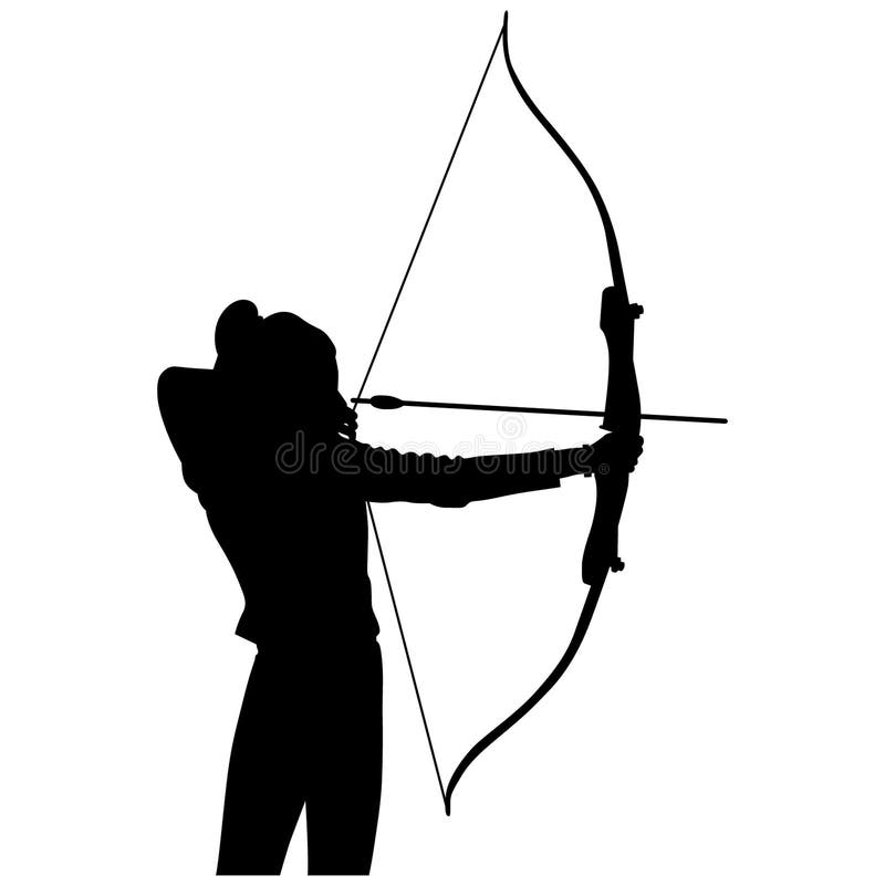 Archery Bow and Arrow Vector Stock Vector - Illustration of crafteroks