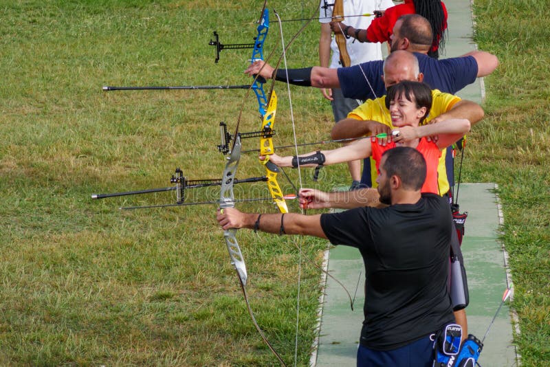 Archery School, Bow and Arrow, Teacher Editorial Photo Image of
