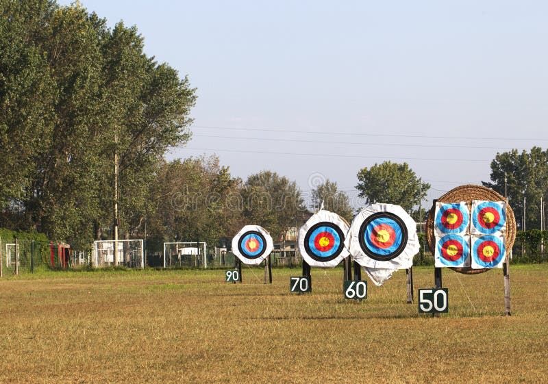 Archery Targets stock image. Image of directions, flag 26476267