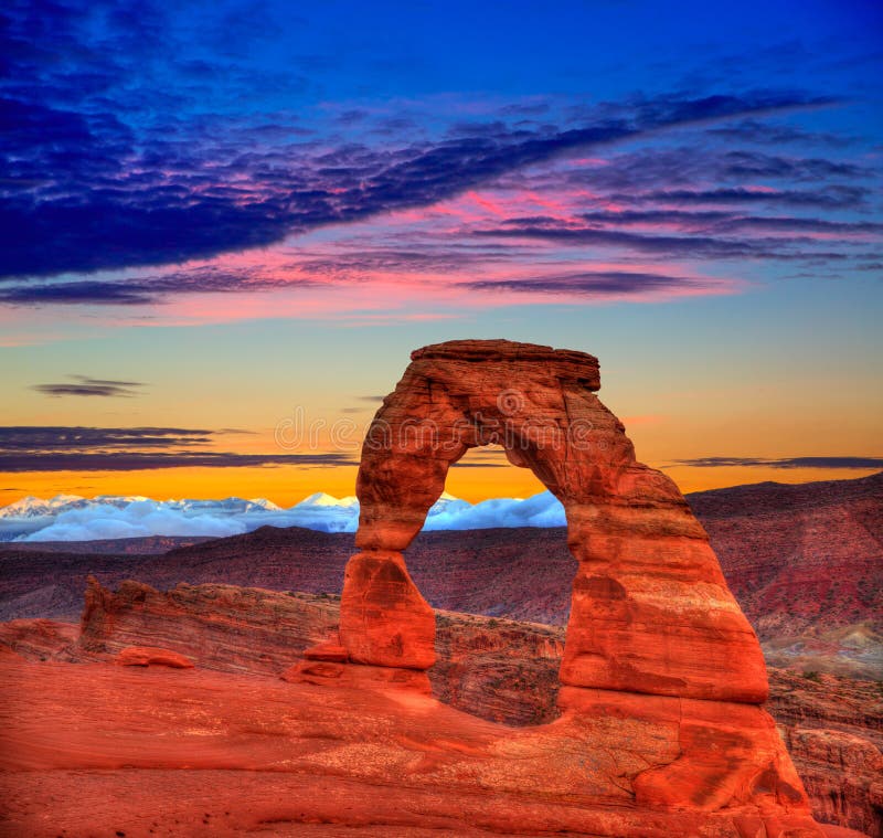 Arches National Park Delicate Arch in Utah USA