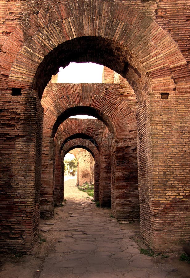 Arches on Palatine Hill, Rome royalty free stock photo