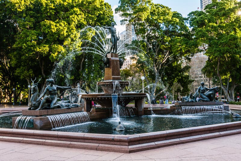 The Archibald Memorial Fountain in the Hyde Park, Sydney