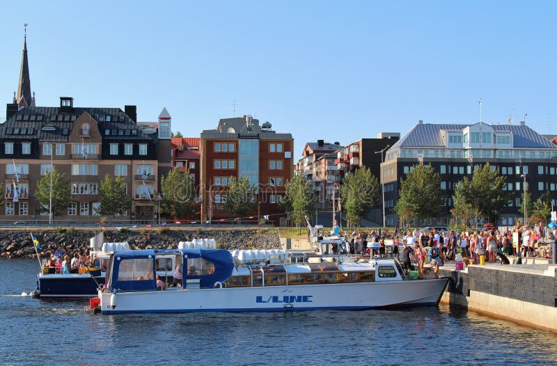 Archipelago boats stock image Archipelago boats stock image
