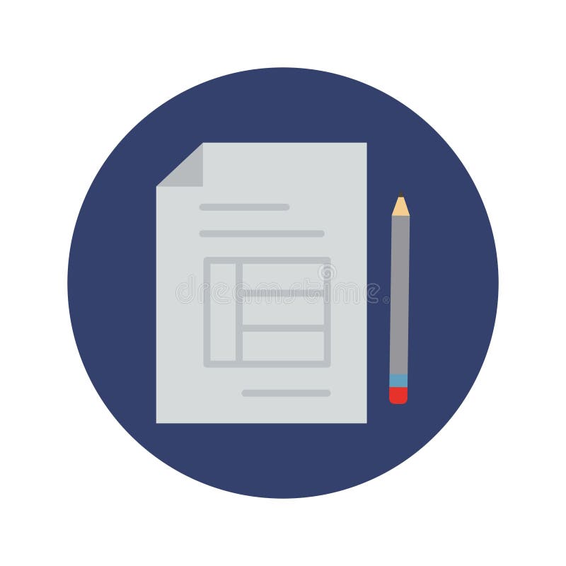 Architect paper Color Vector Icon which can easily modify or edit vector illustration