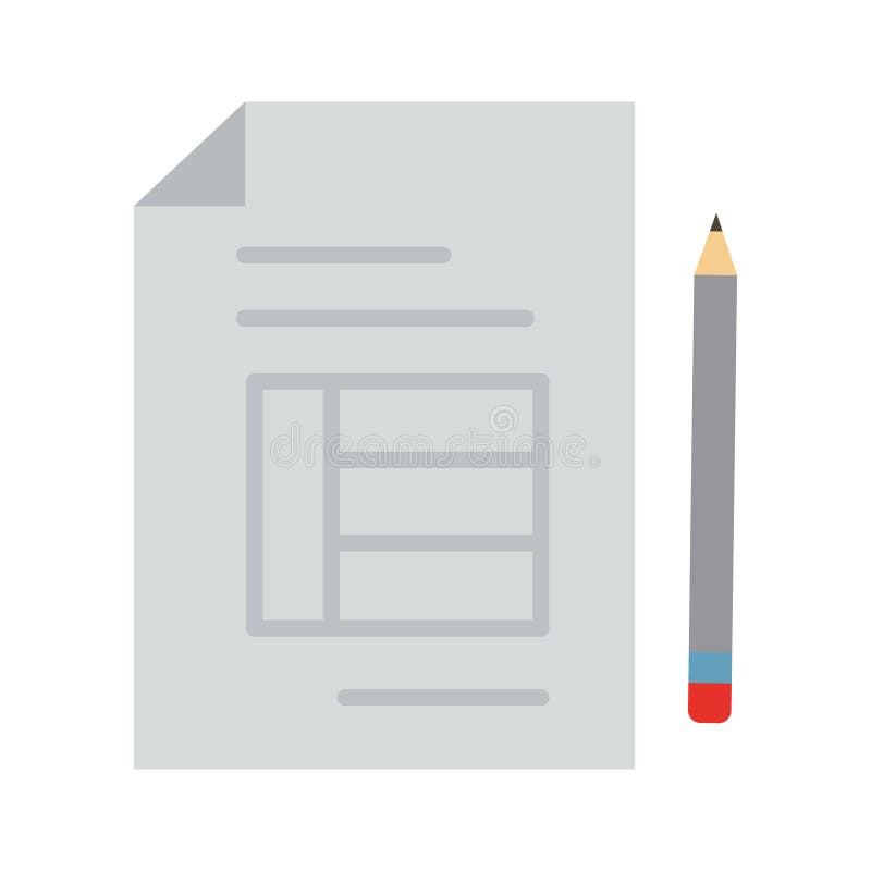 Architect paper Color Vector Icon which can easily modify or edit royalty free illustration