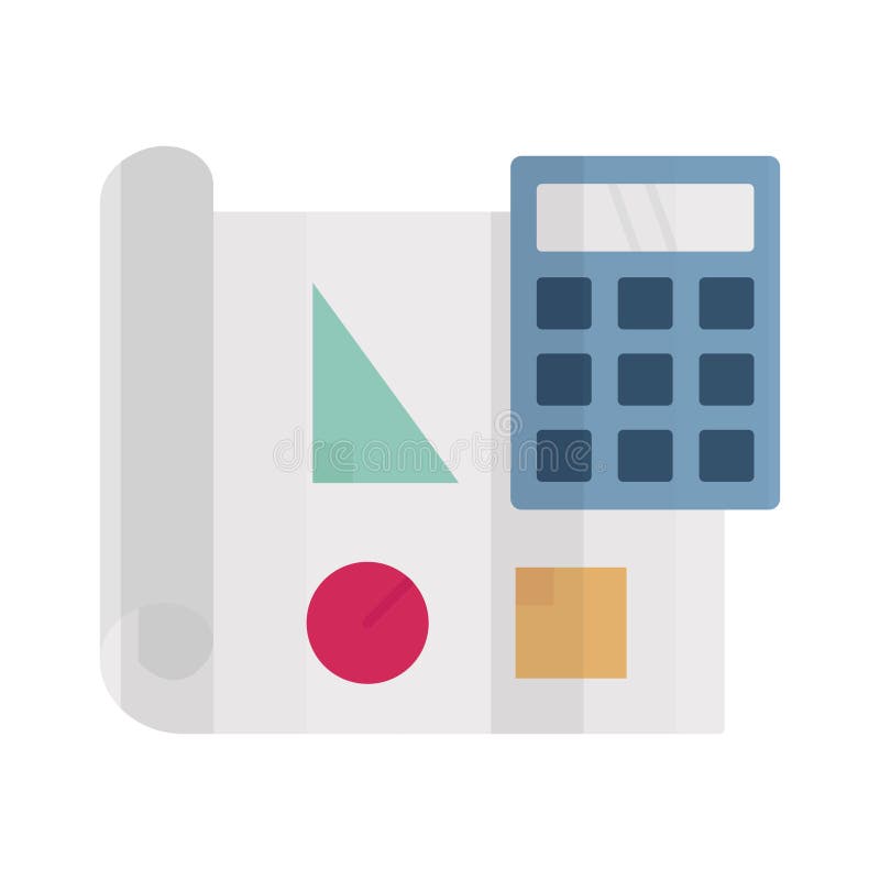 Architect paper Isolated Vector icon Which can easily modify or edit royalty free illustration