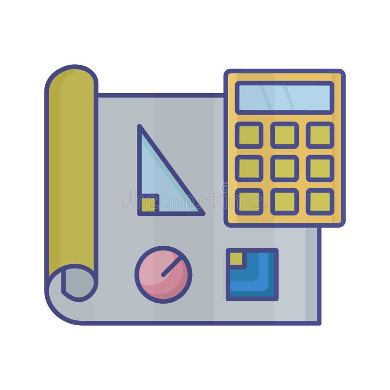 Architect paper Isolated Vector icon Which can easily modify or edit vector illustration
