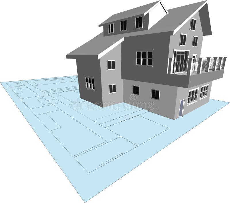 Architect's Model vector illustration