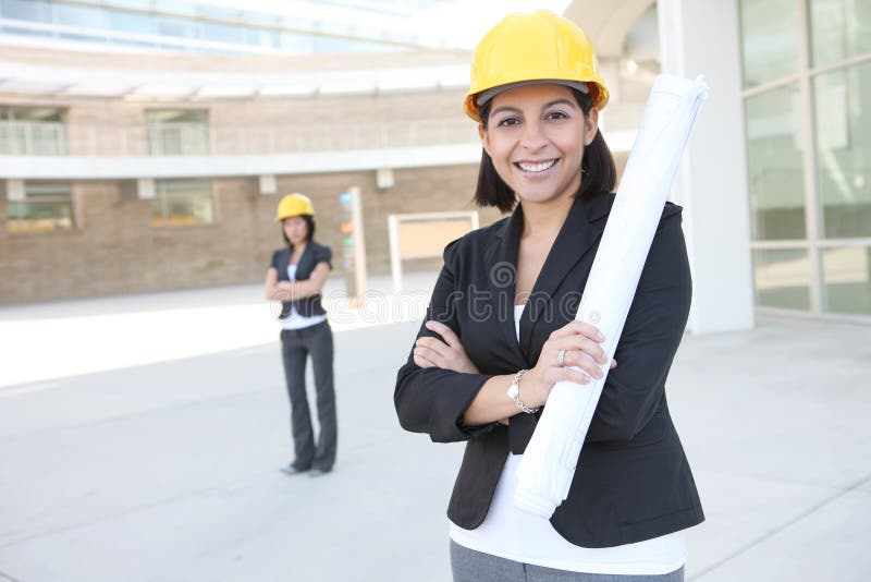 Architectes d'affaires de femmes photo libre de droits