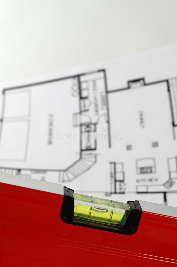 Architecturaal plan van huis royalty-vrije stock foto Architecturaal plan van huis royalty-vrije stock foto
